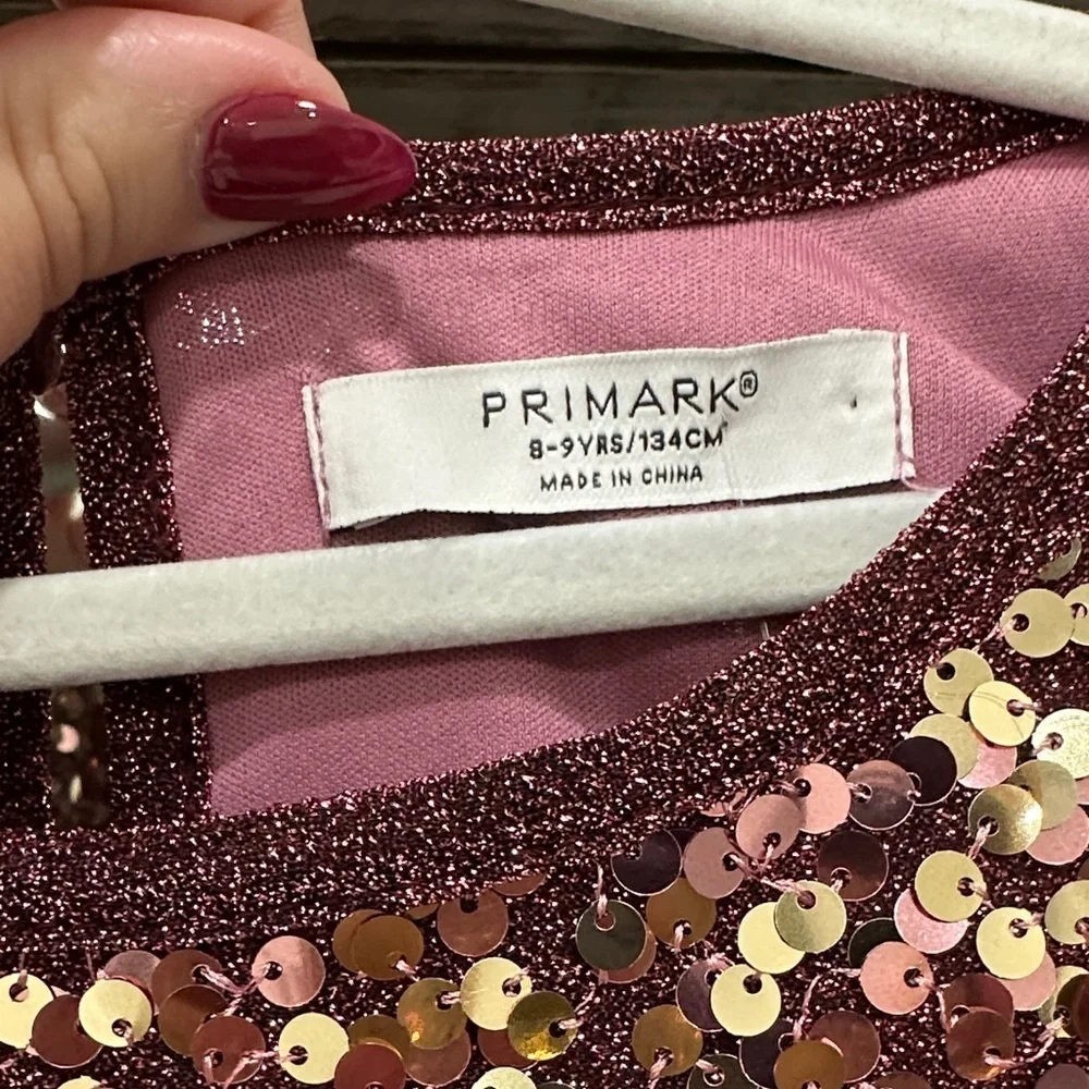 Primark Shimmering Pink and Gold Sequin Dress